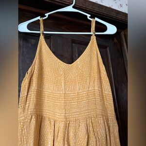 RVCA Golden Yellow Patterned Top